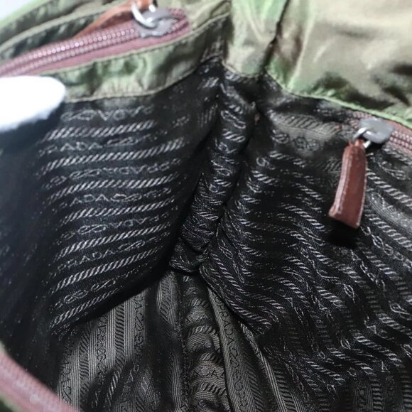 PRADA Tote Bag nylon metal Yellow Gold Auth bs28696 - Picture 10 of 16